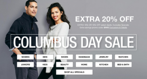 Macy's Columbus Day Sale