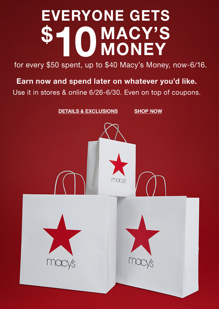 Macy's Star Money: Earn up to $40 in Reward Cards! | Magic Style Shop