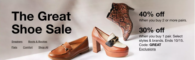 The Great Shoe Sale! | Macy's Flash Shoe Sale | Magic Style Shop